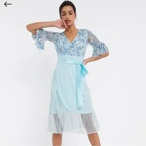 sachin and babi light blue dress Asos Indian Dress
